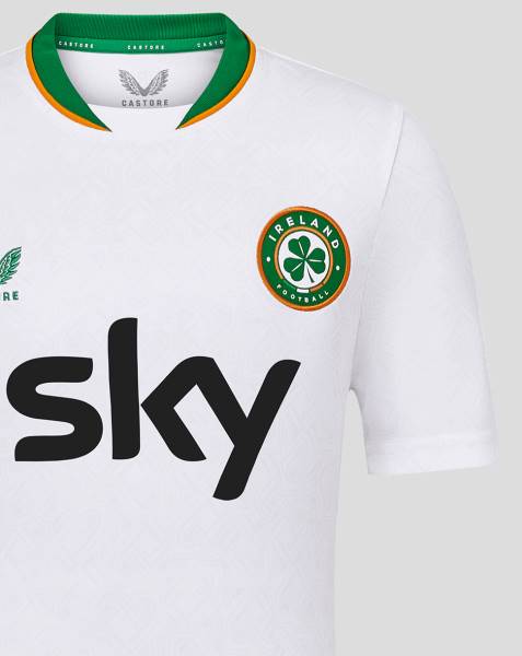 Jersey Republic of Ireland 2024 Away Castore Football Kit White | Jersey-207