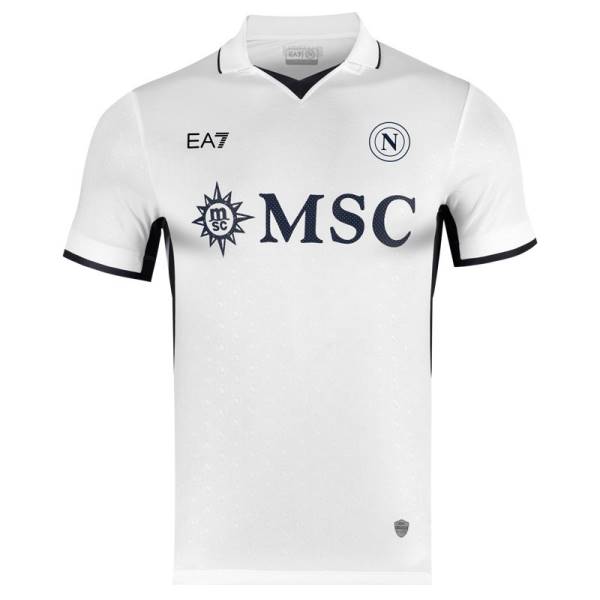 Jersey SSC Napoli 2024/25 Away Match EA7 Football Kit White | Jersey-521