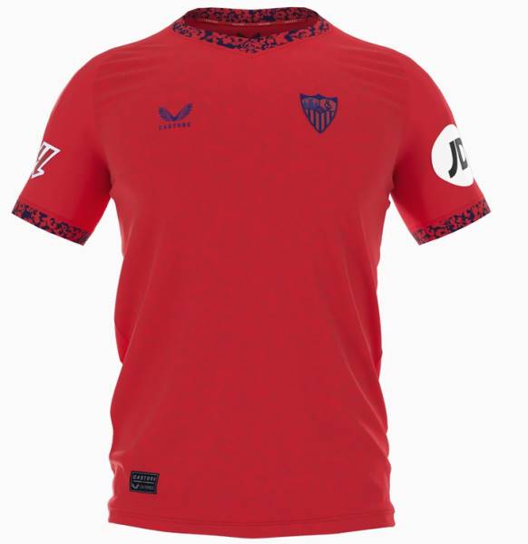 Jersey Sevilla FC 2024/25 Away Castore Football Kit Red | Jersey-450