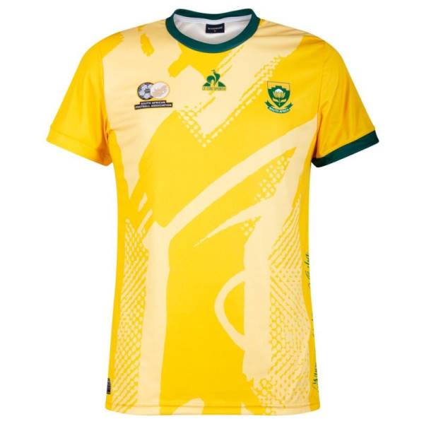 Jersey South Africa 2023/24 Home Le Coq Sportif Football Kit Yellow | Jersey-212