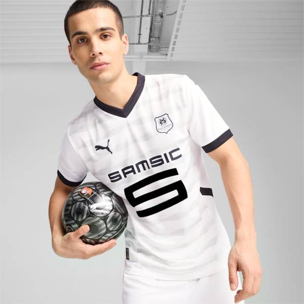 Jersey Stade Rennais FC 2024/25 Away Puma Football Kit White / Black | Jersey-710