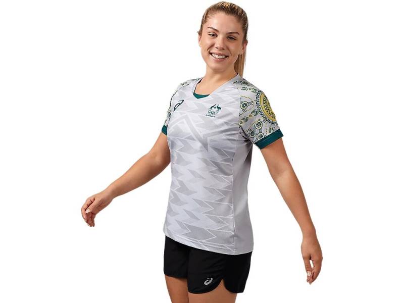 Jersey Team Australia Away Olympic Stadium Football Kit Grey | Jersey-25