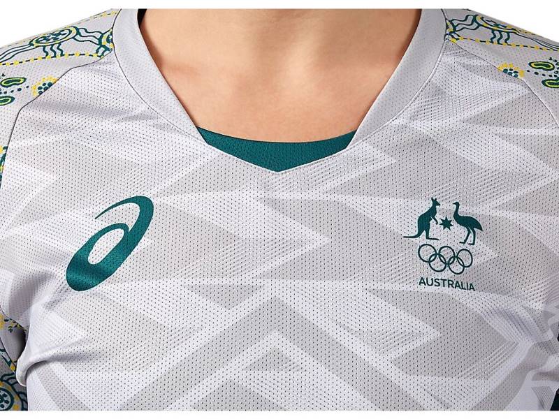 Jersey Team Australia Away Olympic Stadium Football Kit Grey | Jersey-25