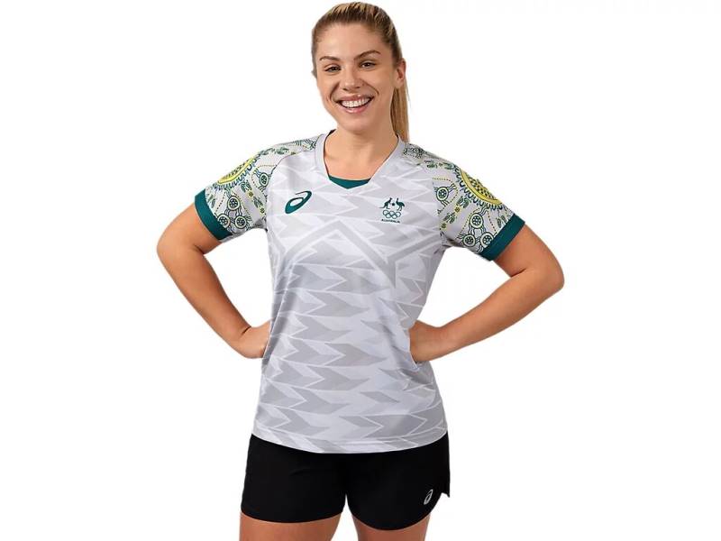 Jersey Team Australia Away Olympic Stadium Football Kit Grey | Jersey-25