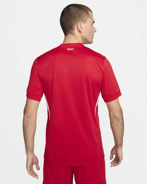 Jersey Türkiye 2024/25 Stadium Away Nike Football Kit Red | Jersey-79