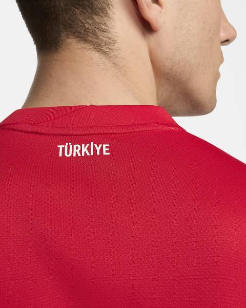 Jersey Türkiye 2024/25 Stadium Away Nike Football Kit Red | Jersey-79