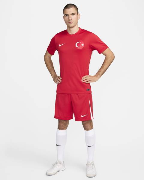 Jersey Türkiye 2024/25 Stadium Away Nike Football Kit Red | Jersey-79