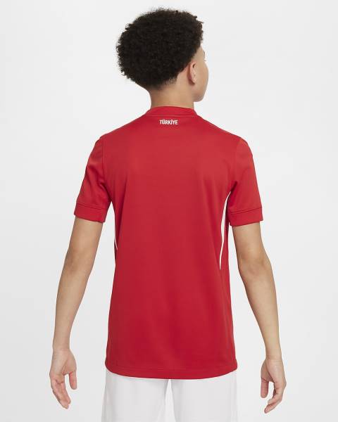 Jersey Türkiye 2024/25 Stadium Away Nike Football Kit Red | Jersey-81