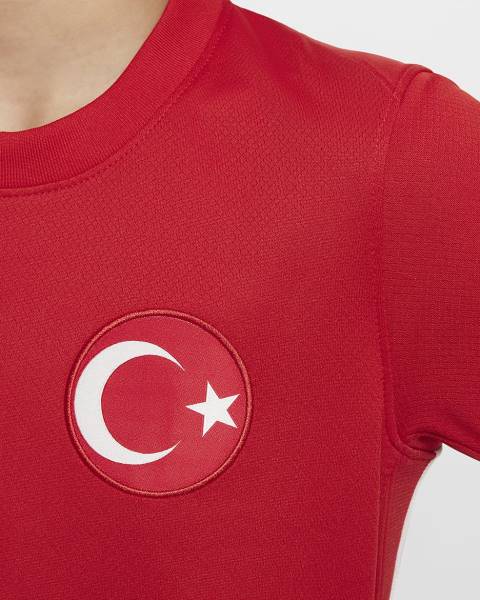 Jersey Türkiye 2024/25 Stadium Away Nike Football Kit Red | Jersey-81