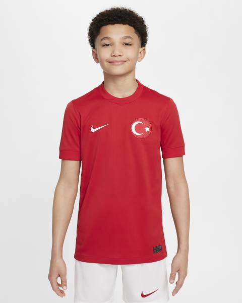 Jersey Türkiye 2024/25 Stadium Away Nike Football Kit Red | Jersey-81