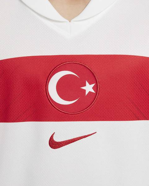 Jersey Türkiye 2024/25 Stadium Home Nike Football Kit White / Red | Jersey-78