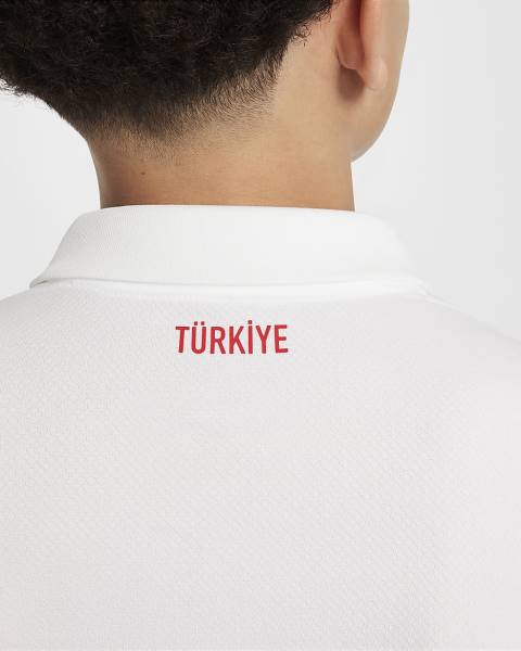 Jersey Türkiye 2024/25 Stadium Home Nike Football Kit White / Red | Jersey-78