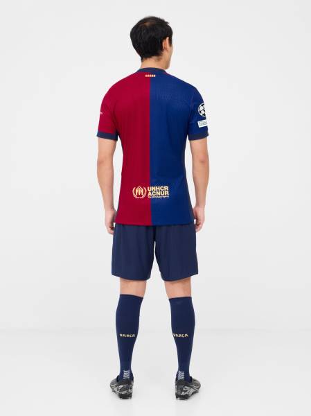 Jersey UCL - FC Barcelona 2024/25 Away Match Nike Football Kit Black / Red / Blue | Jersey-396