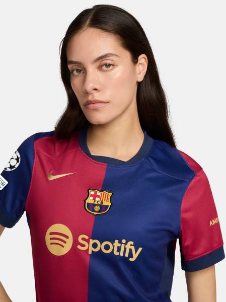 Jersey UCL - FC Barcelona 2024/25 Away Stadium Nike Football Kit Black / Red / Blue | Jersey-399