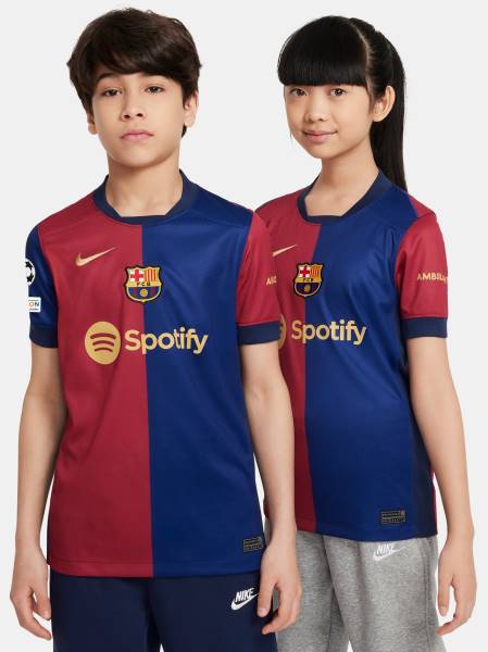 Jersey UCL - FC Barcelona 2024/25 Away Stadium Nike Football Kit Black / Red / Blue | Jersey-400