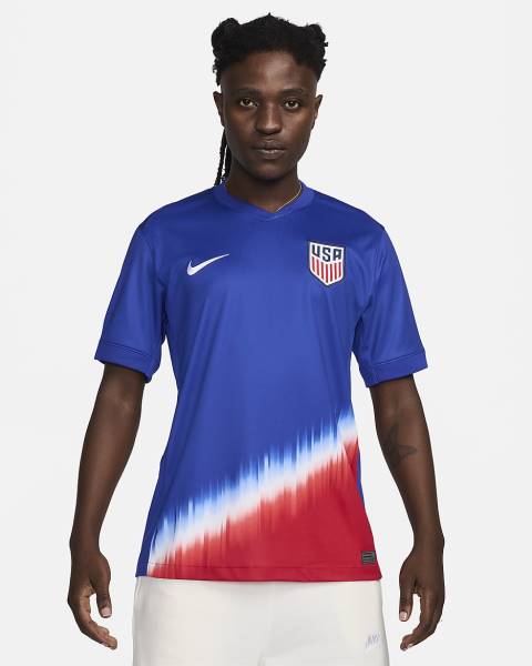 Jersey USMNT 2024 Stadium Away Nike Football Kit Blue / Red | Jersey-104