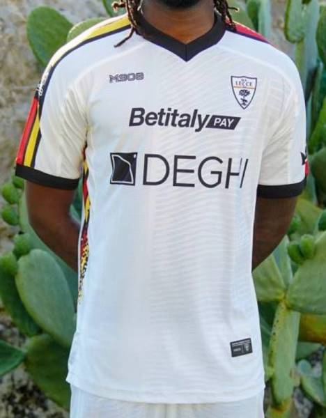 Jersey US Lecce 2024/25 Away M908 Football Kit White / Black | Jersey-508