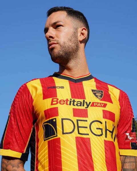 Jersey US Lecce 2024/25 Home M908 Football Kit Yellow / Red | Jersey-507