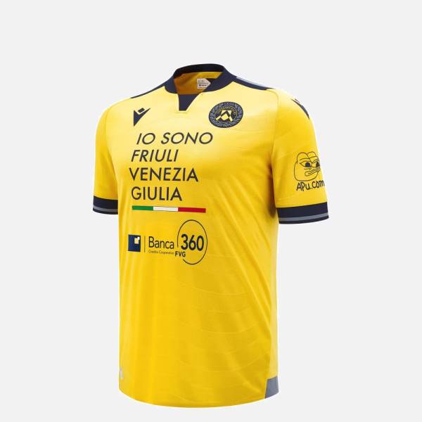 Jersey Udinese Calcio 2024/25 Away Macron Football Kit Yellow | Jersey-535