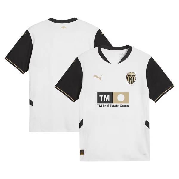 Jersey Valencia CF 2024/25 Home Puma Football Kit White / Black | Jersey-454