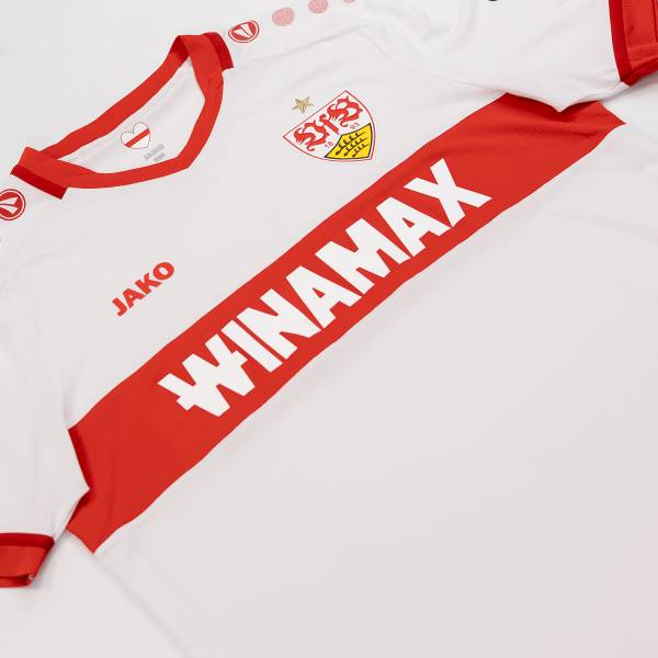 Jersey VfB Stuttgart 2024/25 Home Jako Football Kit White / Red | Jersey-544