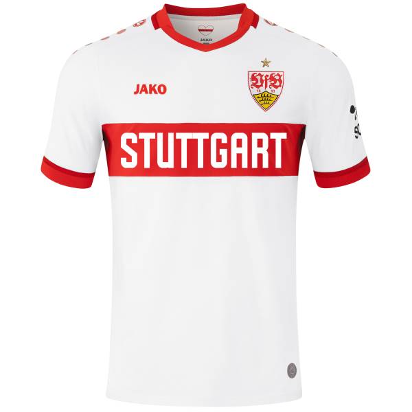 Jersey VfB Stuttgart 2024/25 Home Jako Football Kit White / Red | Jersey-546