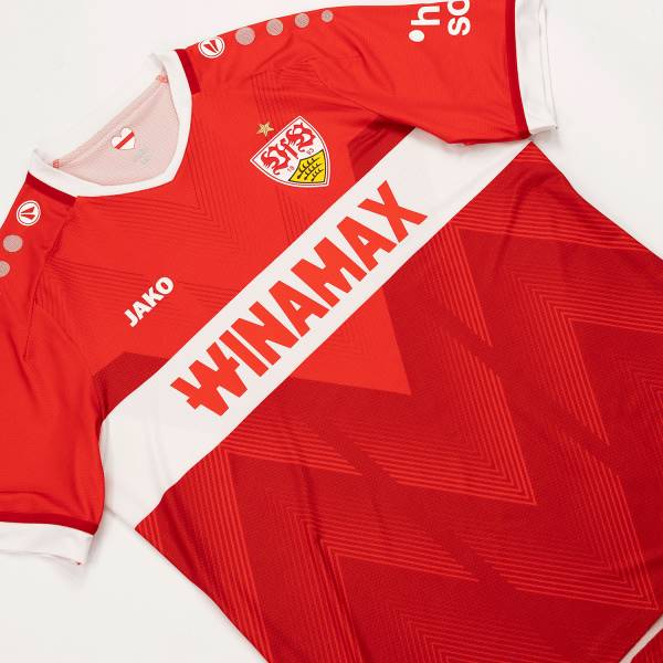 Jersey VfB Stuttgart 2024/25 Home Jako Football Kit Red / White | Jersey-547