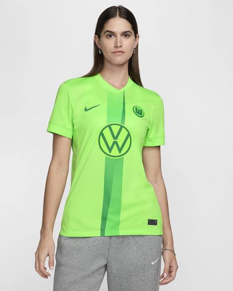 Jersey VfL Wolfsburg 2024/25 Home Nike Football Kit Light Green | Jersey-603