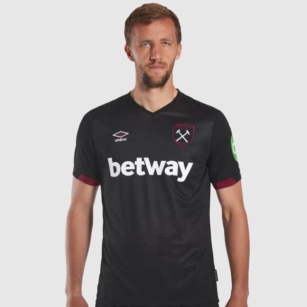 Jersey West Ham 2024/25 Away Umbro Football Kit Black | Jersey-351