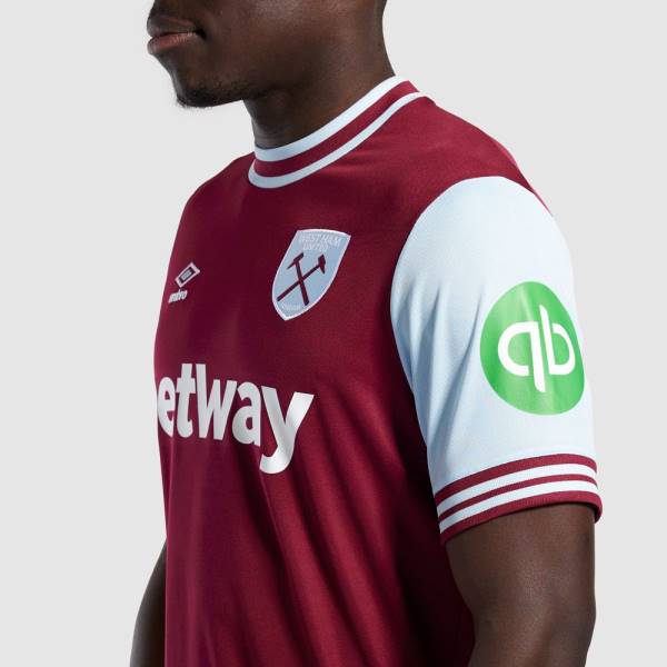 Jersey West Ham 2024/25 Home Umbro Football Kit Red / Blue | Jersey-348