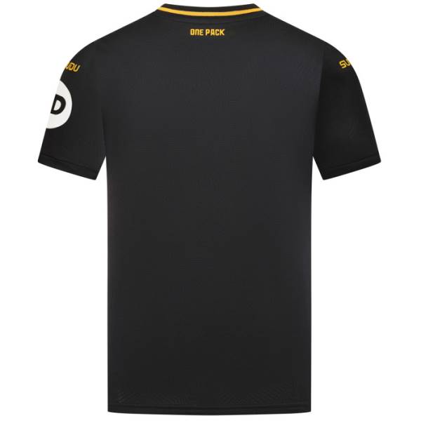 Jersey Wolves 2024/25 Away Sudu Football Kit Black / Yellow | Jersey-357